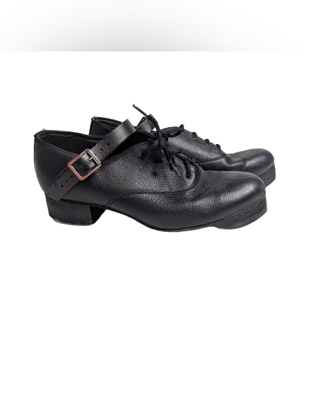 Rutherford Irish Dance Jig Shoes Hard Shoes Heavies Black Size UK 7.5